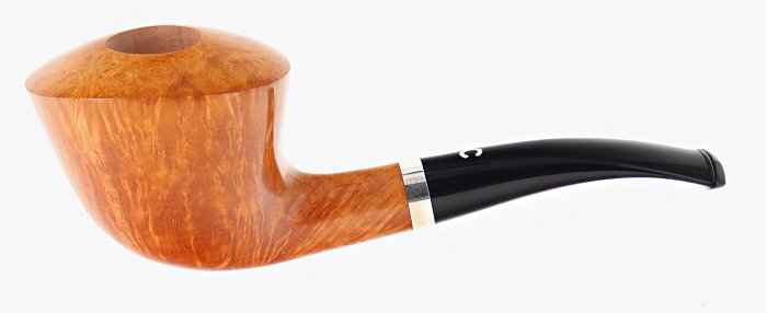 Pipa Il Ceppo GRUPPO 4 liscia chiara shape dublin semicurva vera in argento