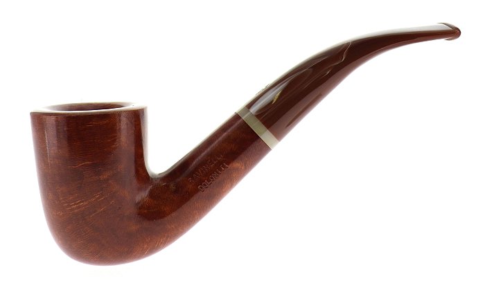 Pipa Savinelli Dolomiti 611, liscia marrone, shape Dublin curva, filtro 6mm