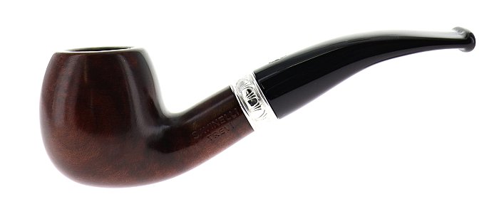 Pipa Savinelli Trevi 626, liscia marrone, shape Apple curva, filtro 9mm