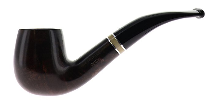 Pipa Savinelli Oscar 601 liscia marrone, shape Bent Billiard, filtro 6mm