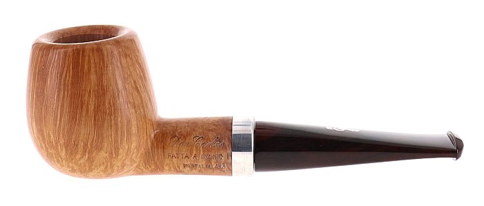 Pipa DON CARLOS FIAMMATA 1 NOTA liscia chiara shape apple vera in argento
