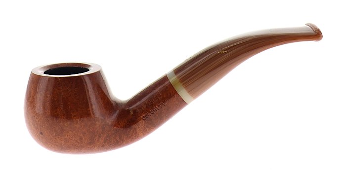 Pipa Savinelli Dolomiti 646, liscia marrone, shape Brandy curva, filtro 6mm